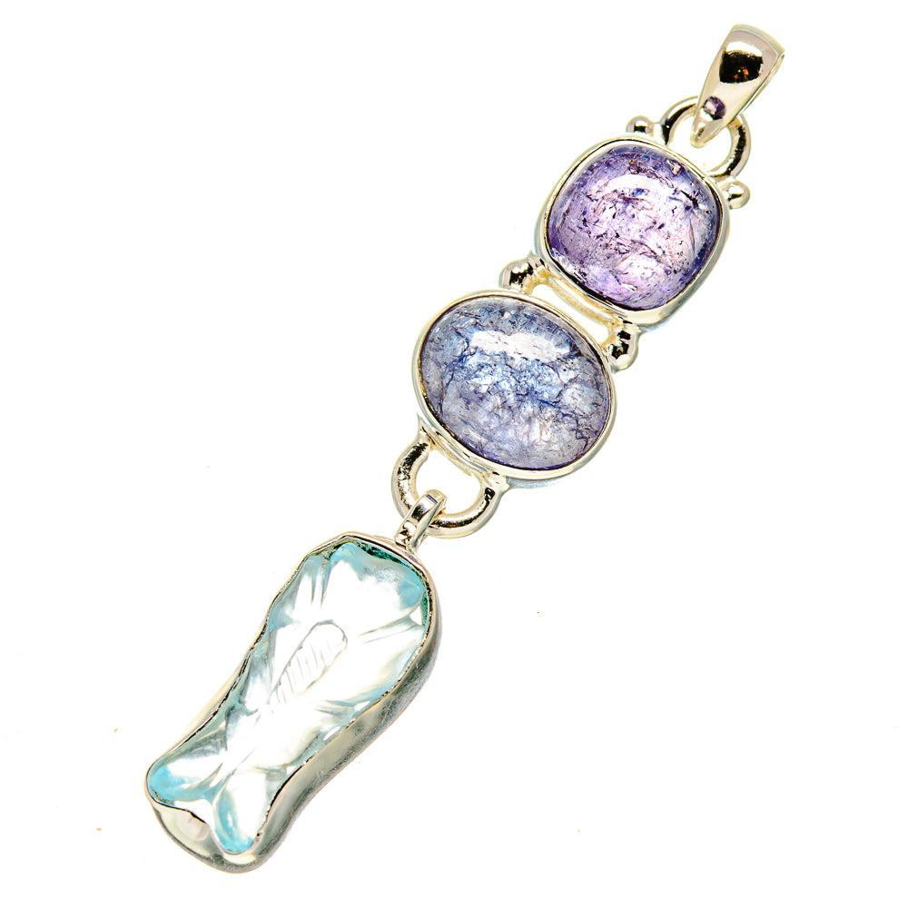Aquamarine Pendants handcrafted by Anasilvercos - PD757439
