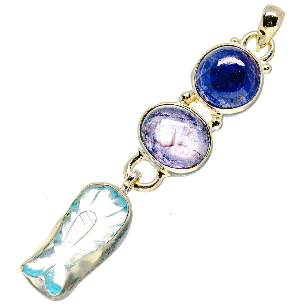 Aquamarine Pendants handcrafted by Anasilvercos - PD757467