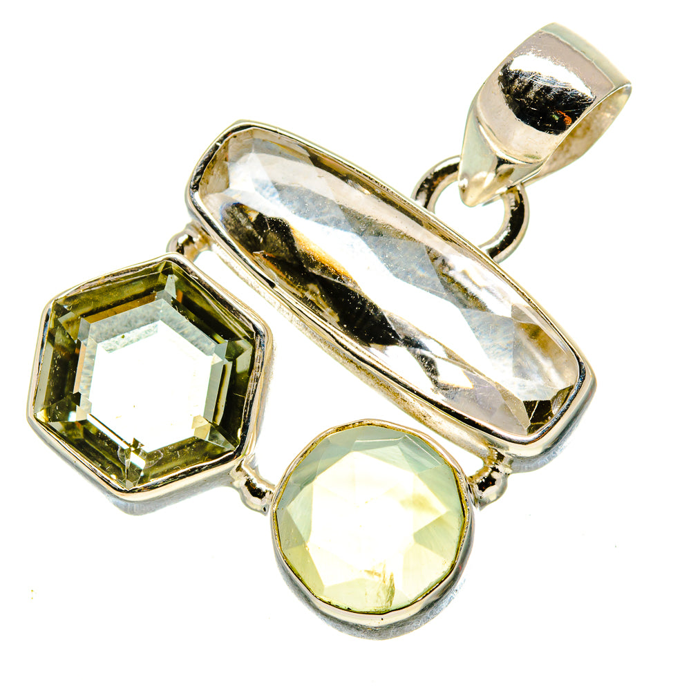 White Quartz Pendants handcrafted by Anasilvercos - PD757471