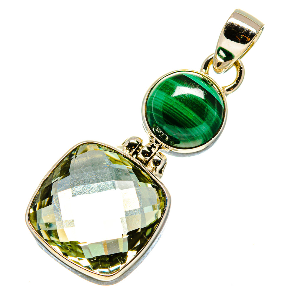 Green Amethyst Pendants handcrafted by Anasilvercos - PD757477