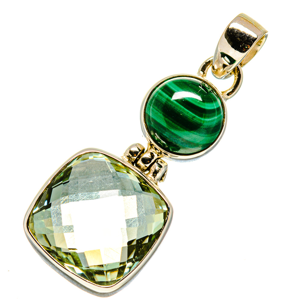 Green Amethyst Pendants handcrafted by Anasilvercos - PD757482