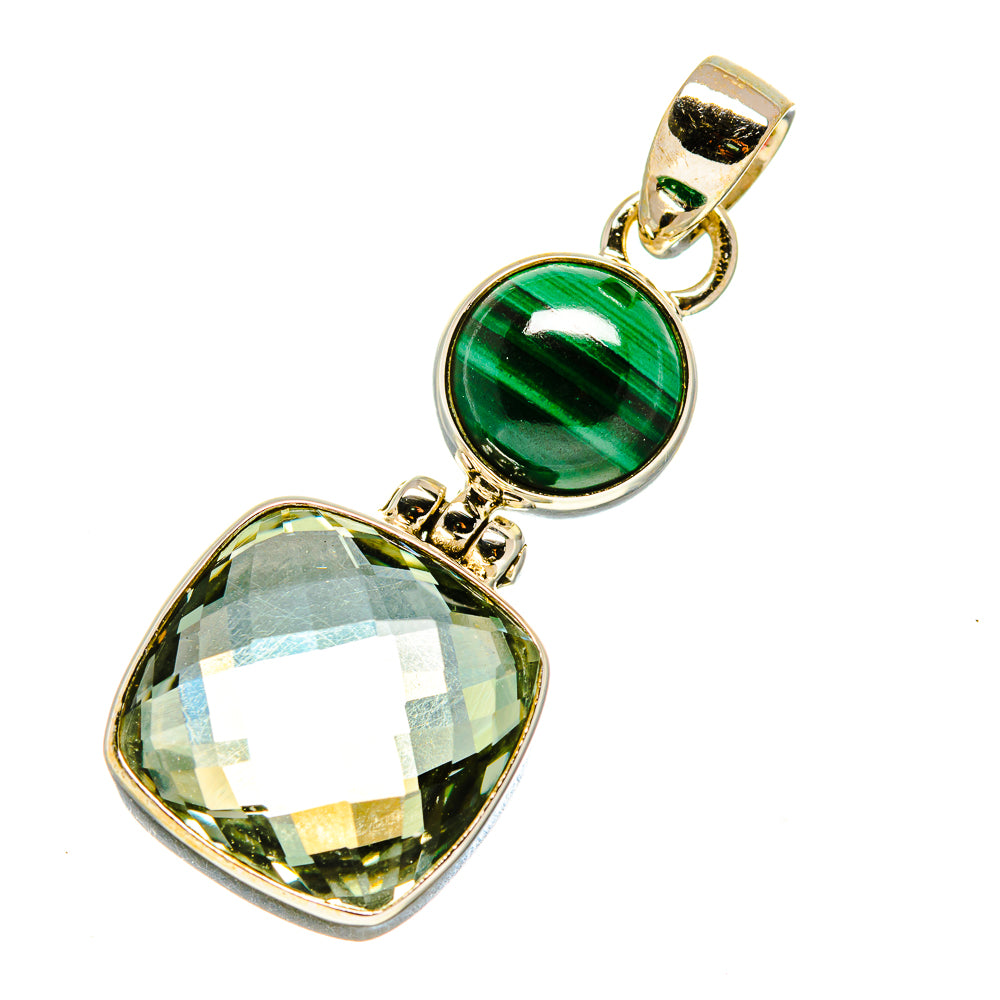 Green Amethyst Pendants handcrafted by Anasilvercos - PD757487
