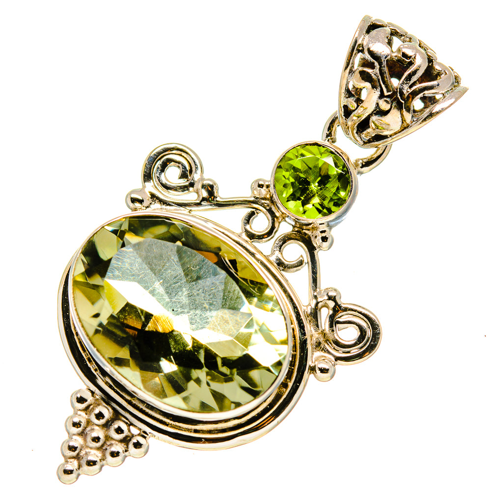 Green Amethyst Pendants handcrafted by Anasilvercos - PD757490