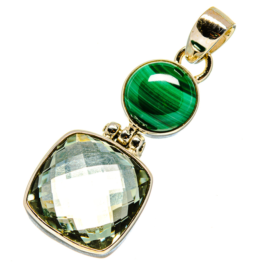 Green Amethyst Pendants handcrafted by Anasilvercos - PD757509