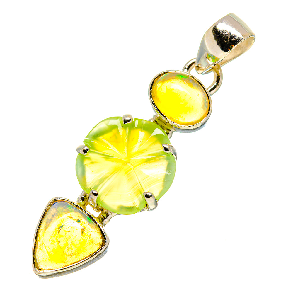 Prehnite Pendants handcrafted by Anasilvercos - PD757513