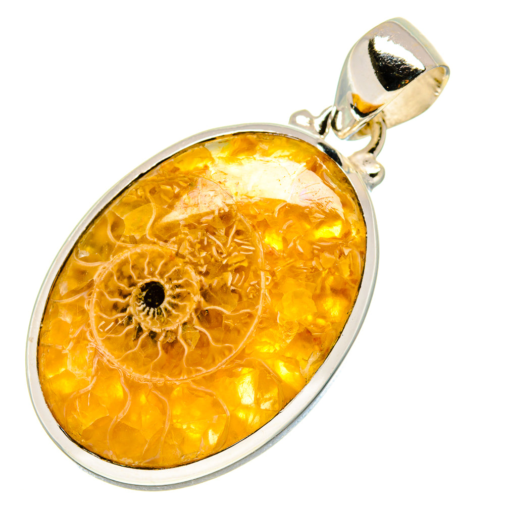 Ammonite Fossil Pendants handcrafted by Anasilvercos - PD757516