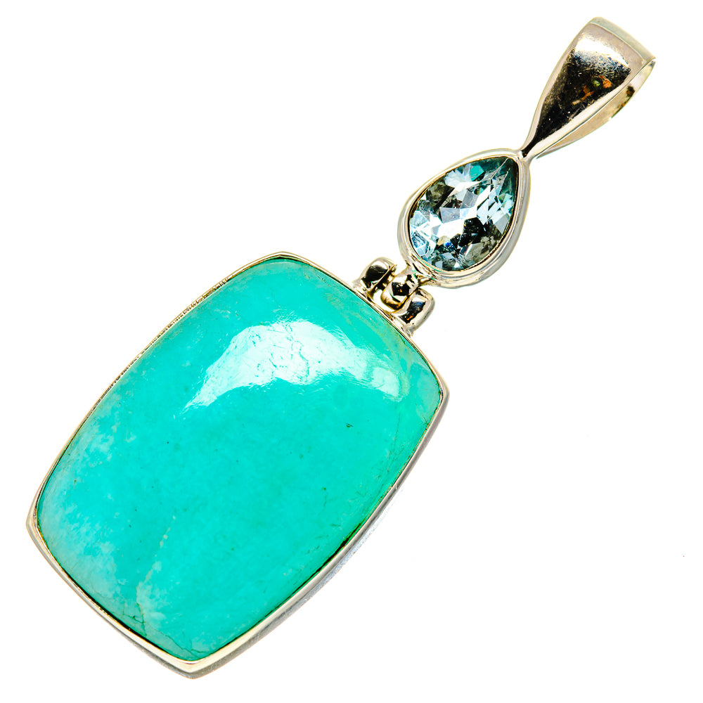 Peruvian Amazonite Pendants handcrafted by Anasilvercos - PD757537
