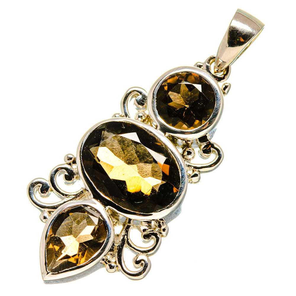 Smoky Quartz Pendants handcrafted by Anasilvercos - PD757538