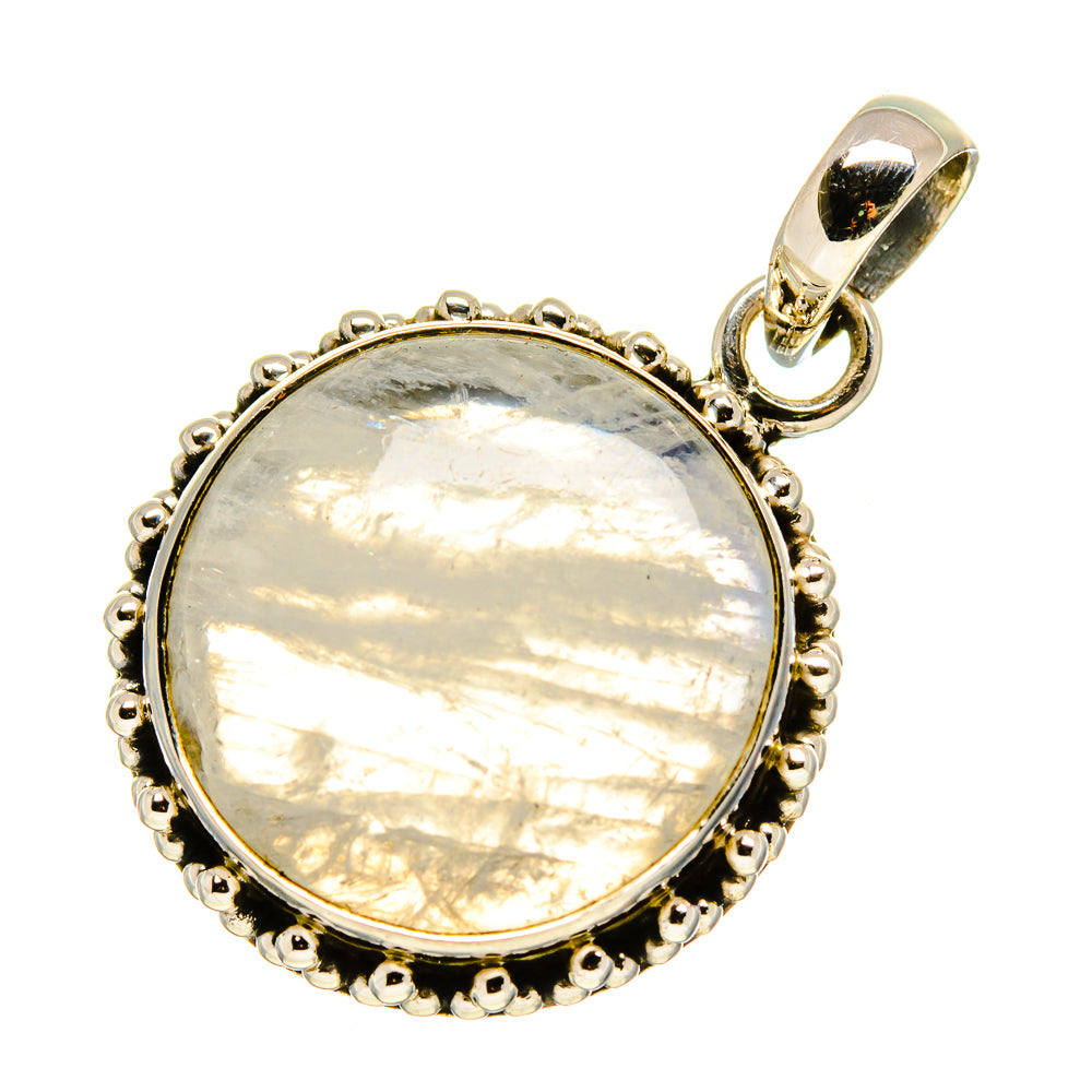 Rainbow Moonstone Pendants handcrafted by Anasilvercos - PD757563