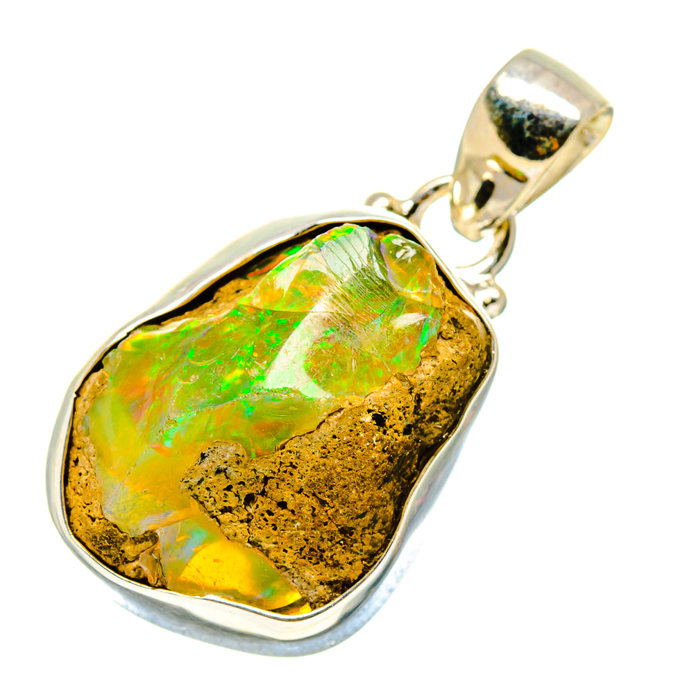 Ethiopian Opal Pendants handcrafted by Anasilvercos - PD757565
