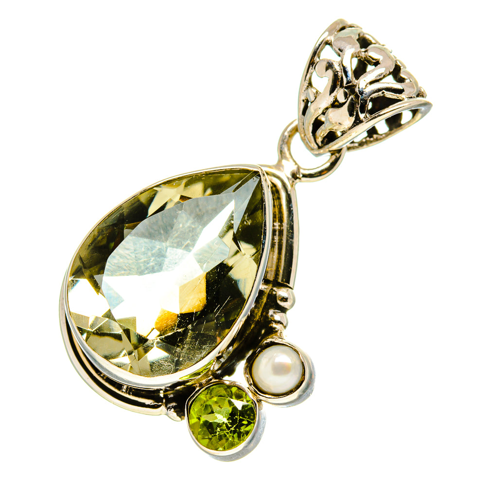 Green Amethyst Pendants handcrafted by Anasilvercos - PD757572