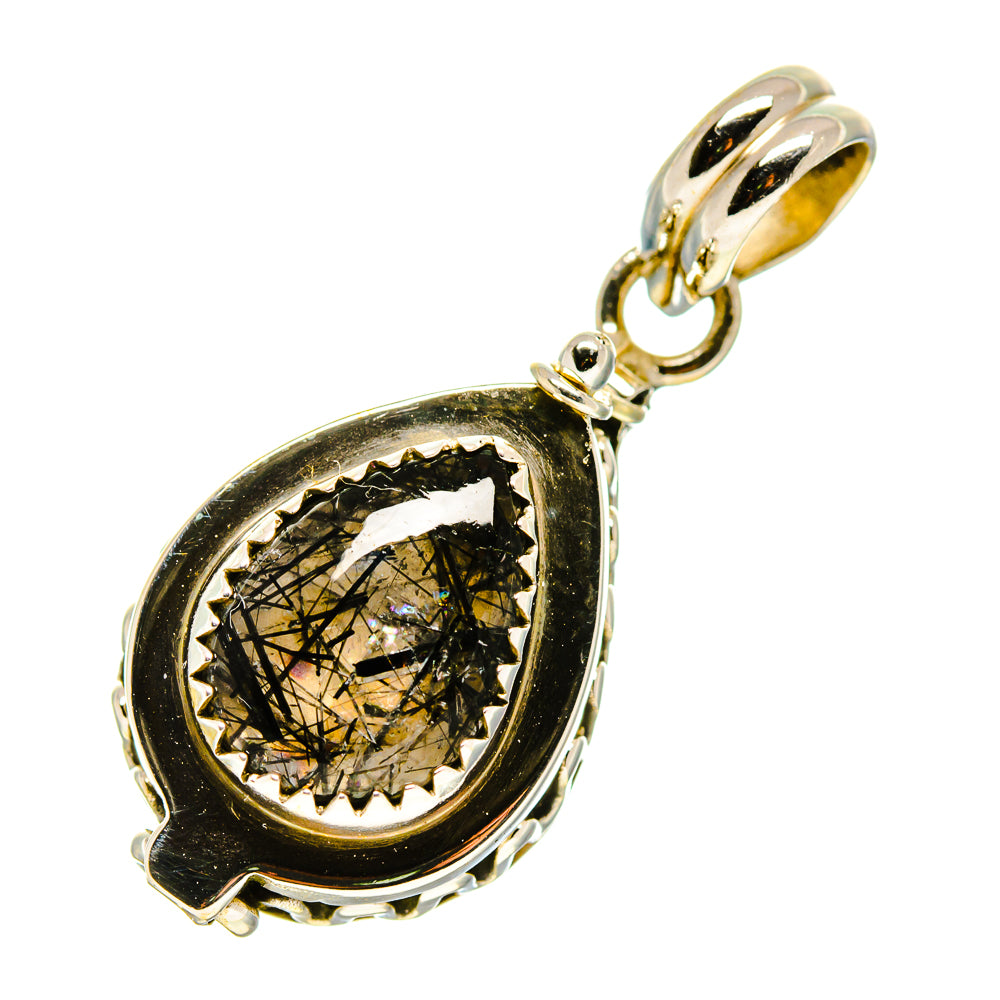 Tourmalinated Quartz Pendants handcrafted by Anasilvercos - PD757573