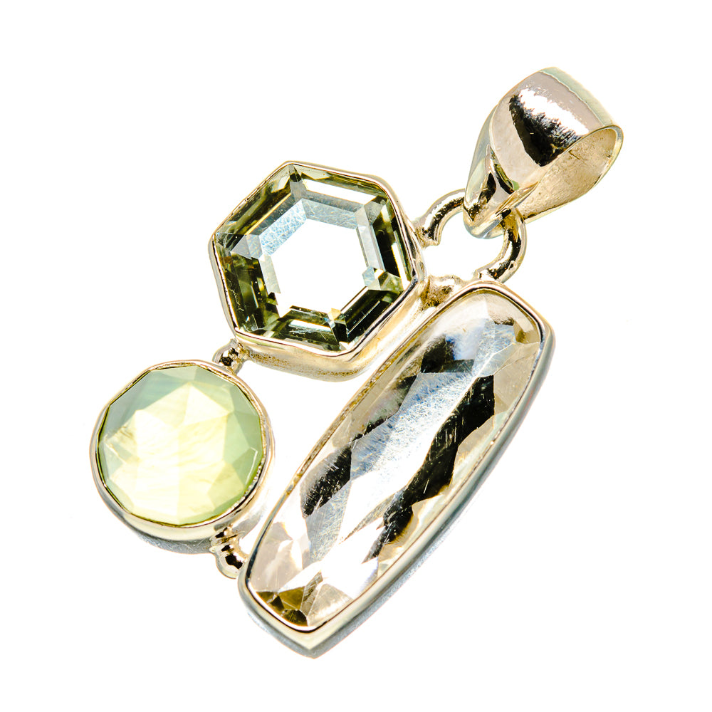 White Quartz Pendants handcrafted by Anasilvercos - PD757574
