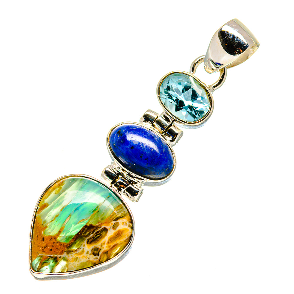 Peruvian Opal Pendants handcrafted by Anasilvercos - PD757588