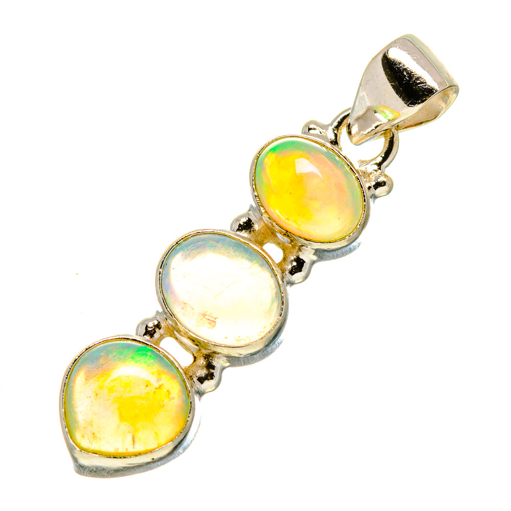 Ethiopian Opal Pendants handcrafted by Anasilvercos - PD757590