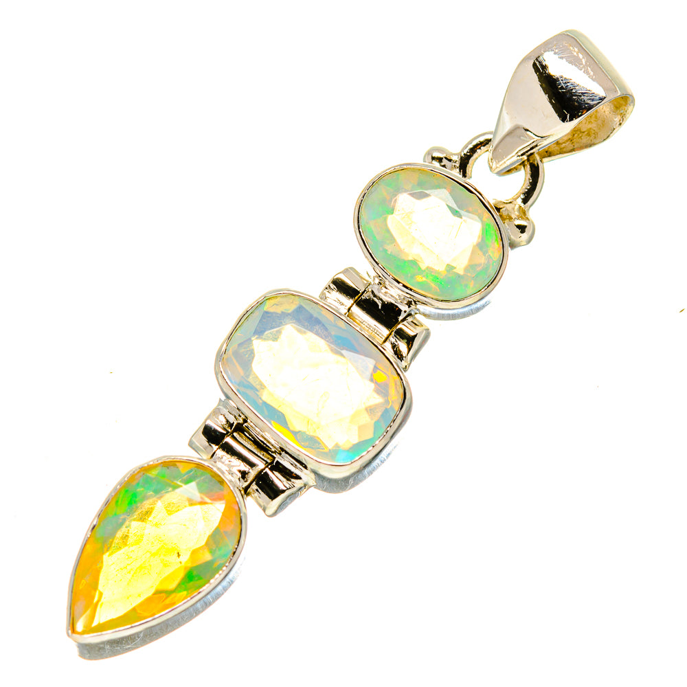 Ethiopian Opal Pendants handcrafted by Anasilvercos - PD757591