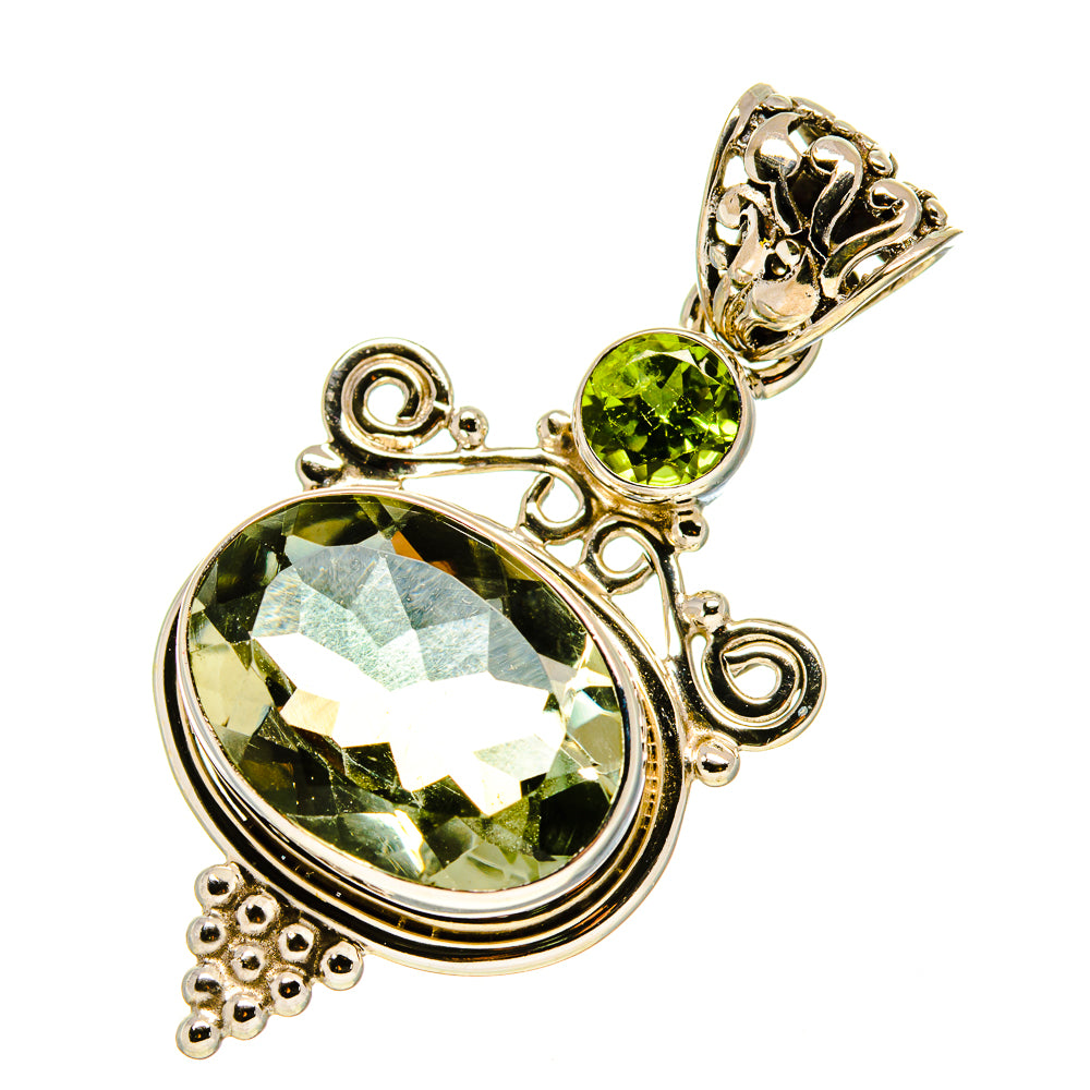 Green Amethyst Pendants handcrafted by Anasilvercos - PD757595