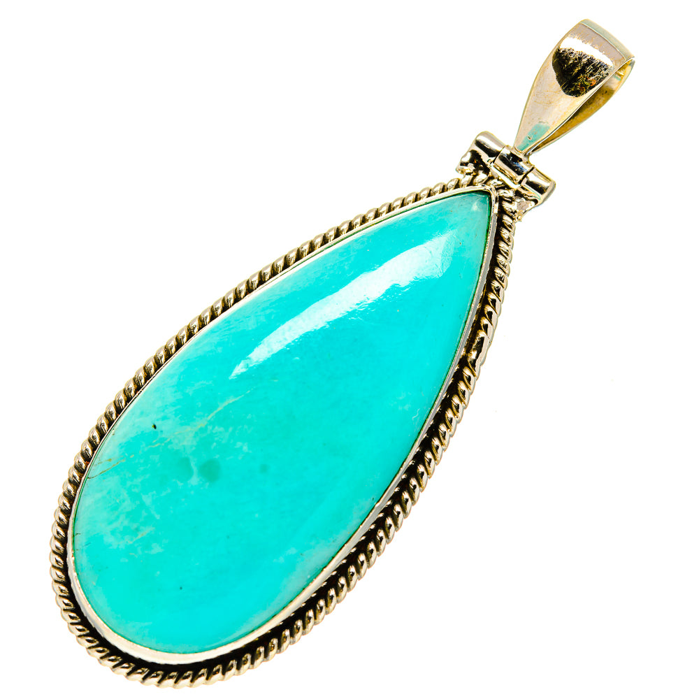 Peruvian Amazonite Pendants handcrafted by Anasilvercos - PD757606