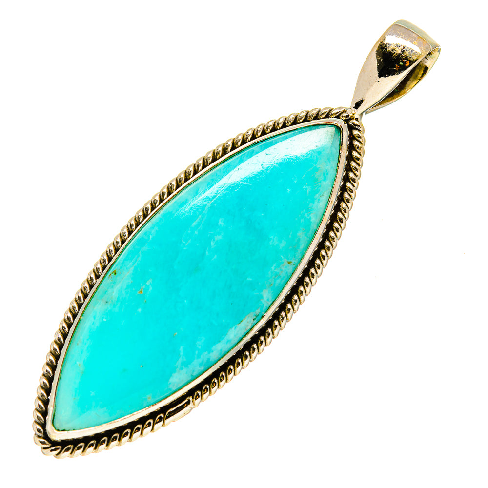 Peruvian Amazonite Pendants handcrafted by Anasilvercos - PD757608