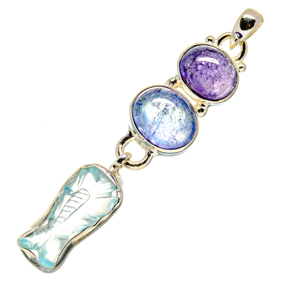 Aquamarine Pendants handcrafted by Anasilvercos - PD757612