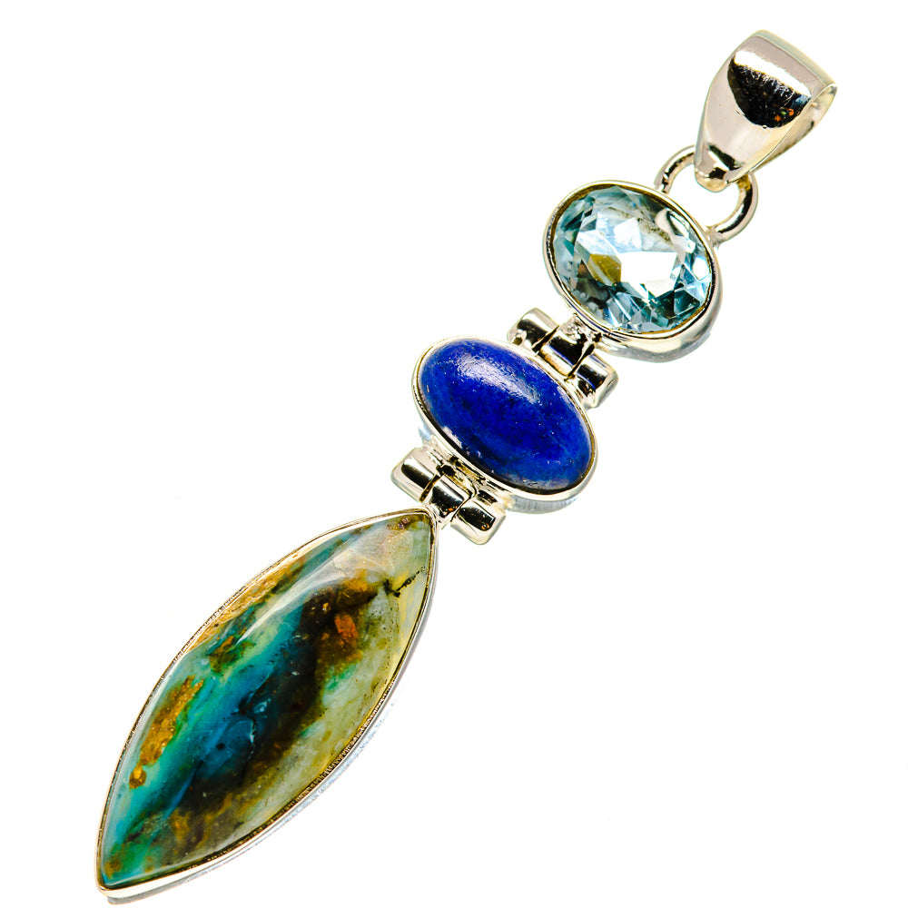 Peruvian Opal Pendants handcrafted by Anasilvercos - PD757616