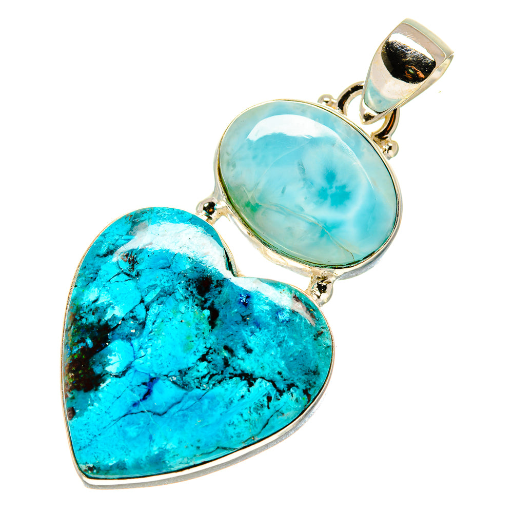 Chrysocolla Pendants handcrafted by Anasilvercos - PD757648