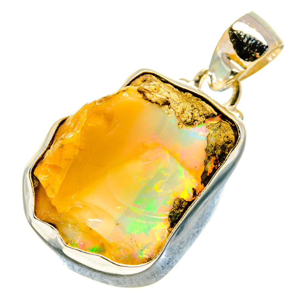 Ethiopian Opal Pendants handcrafted by Anasilvercos - PD757660