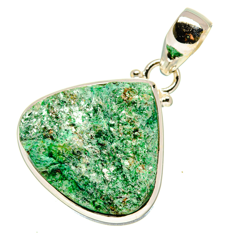 Green Fuchsite Pendants handcrafted by Anasilvercos - PD757676
