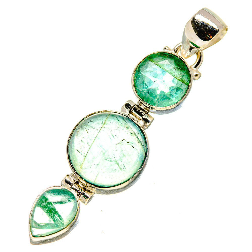 Green Fluorite Pendants handcrafted by Anasilvercos - PD757684