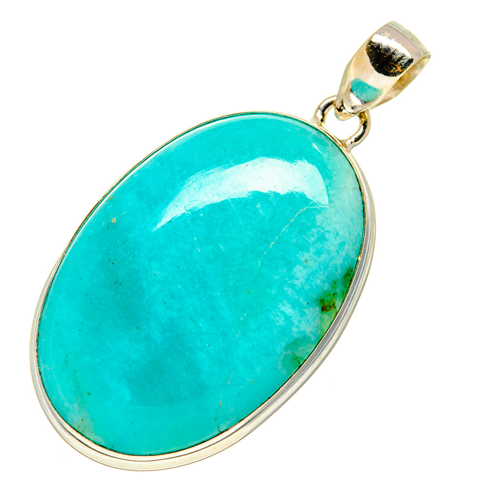 Peruvian Amazonite Pendants handcrafted by Anasilvercos - PD757686