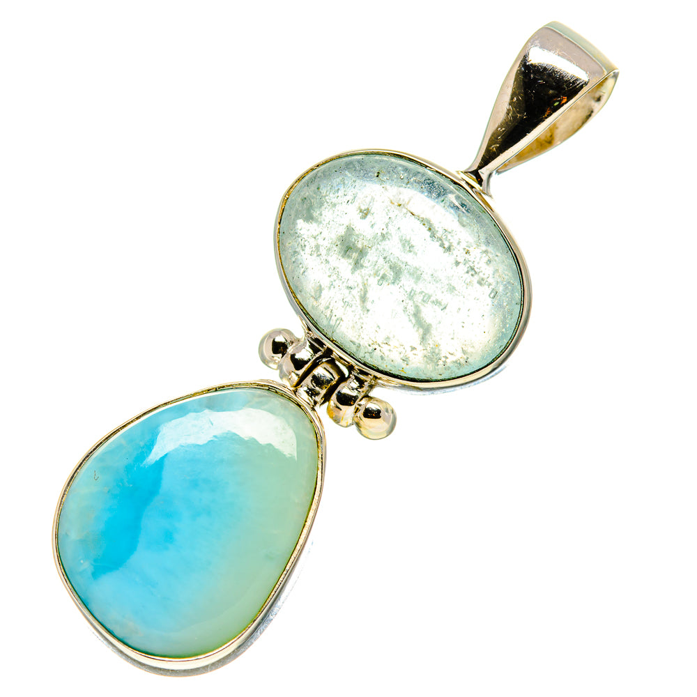 Larimar, Aquamarine Pendants handcrafted by Anasilvercos - PD757692