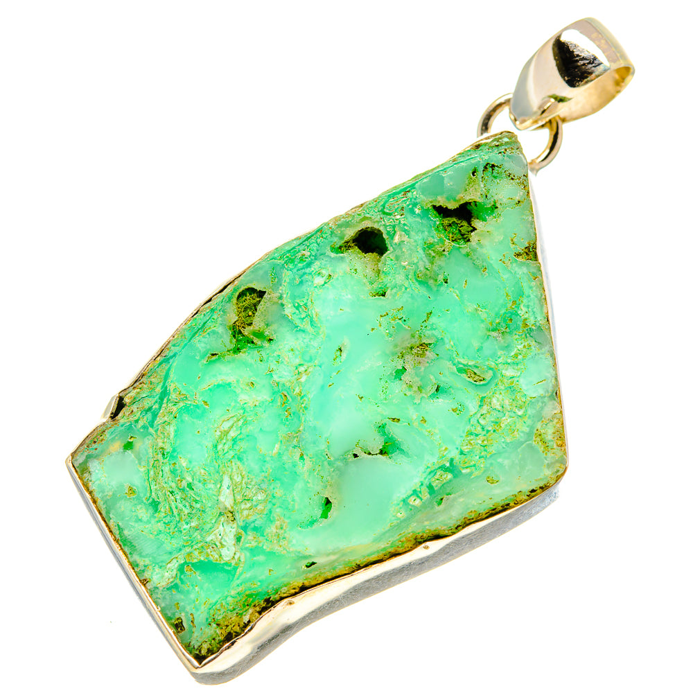 Chrysoprase Pendants handcrafted by Anasilvercos - PD757711