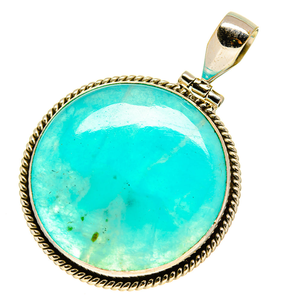 Peruvian Amazonite Pendants handcrafted by Anasilvercos - PD757727
