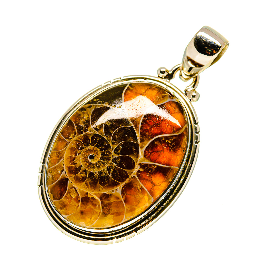 Ammonite Fossil Pendants handcrafted by Anasilvercos - PD757732