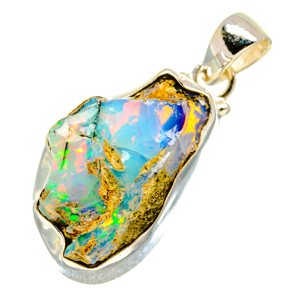 Ethiopian Opal Pendants handcrafted by Anasilvercos - PD757733