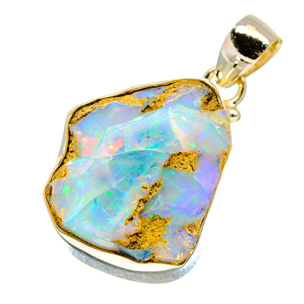 Ethiopian Opal Pendants handcrafted by Anasilvercos - PD757734