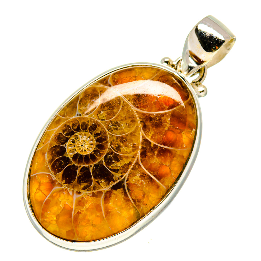 Ammonite Fossil Pendants handcrafted by Anasilvercos - PD757736