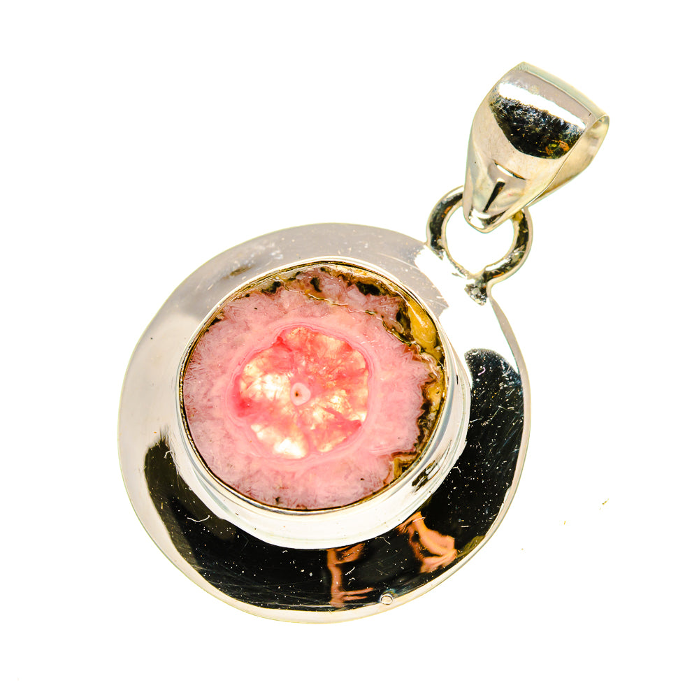 Pink Solar Quartz Pendants handcrafted by Anasilvercos - PD757755
