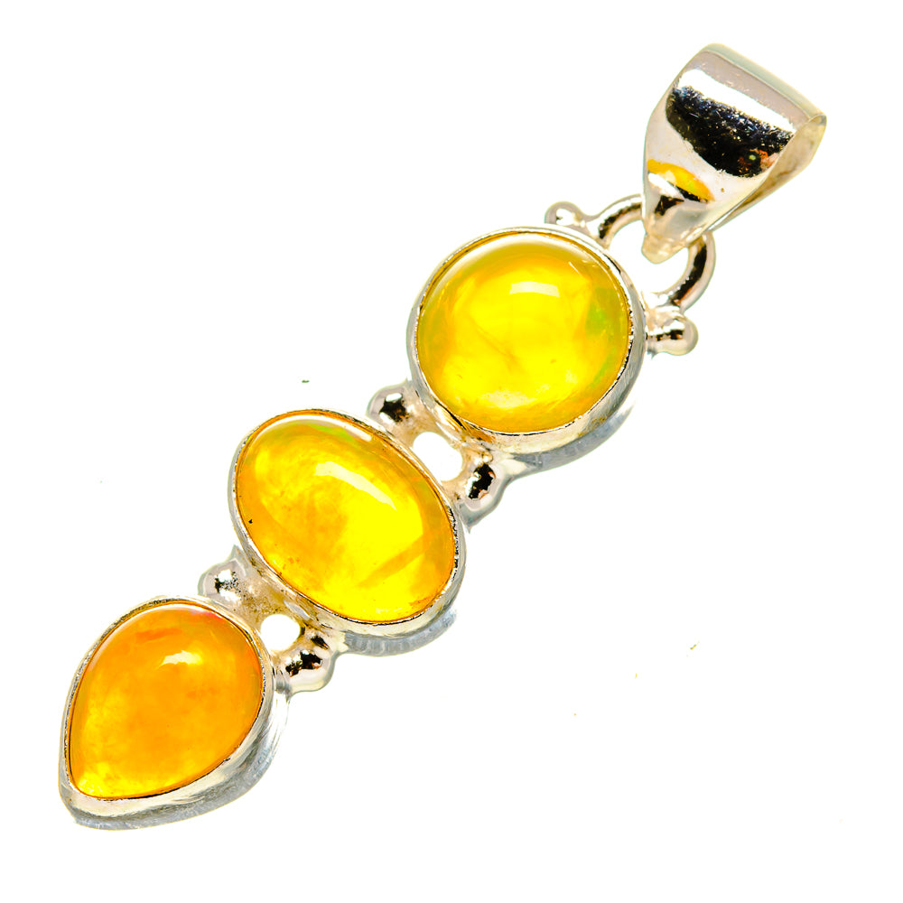 Ethiopian Opal Pendants handcrafted by Anasilvercos - PD757756