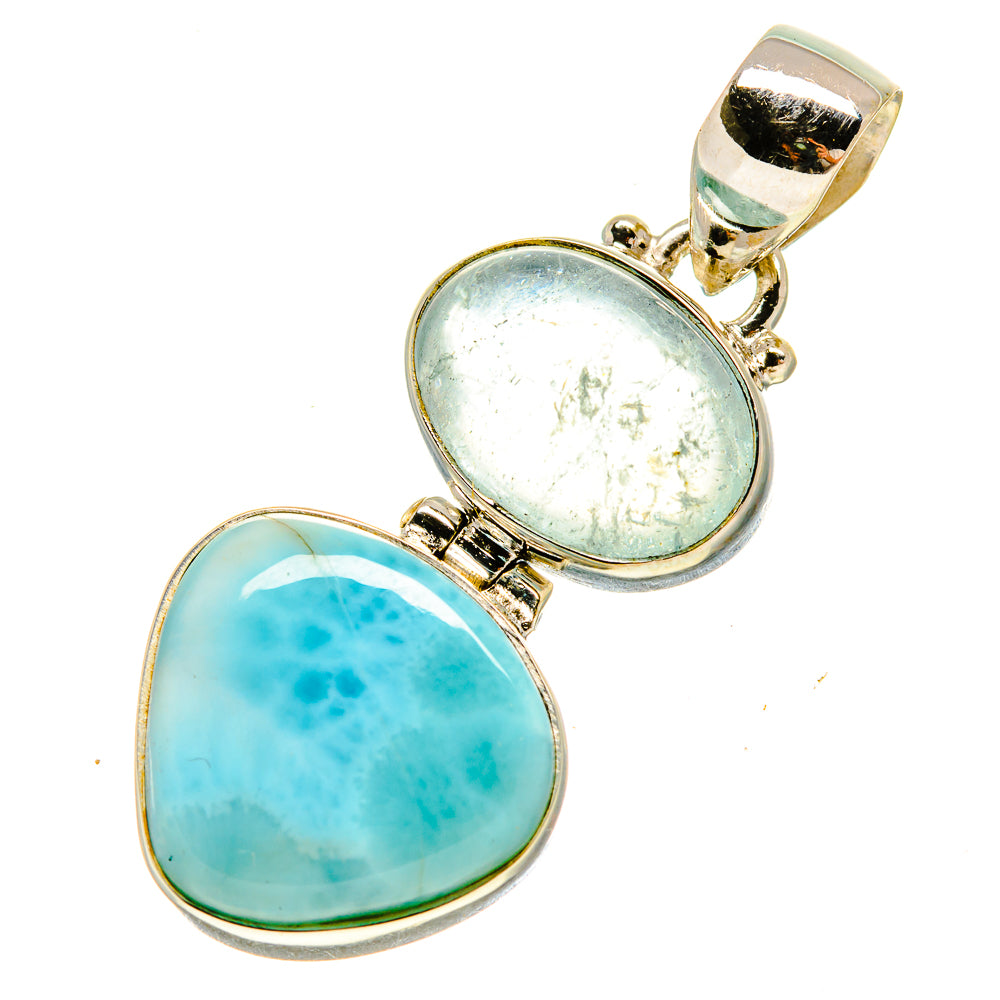 Larimar, Aquamarine Pendants handcrafted by Anasilvercos - PD757758