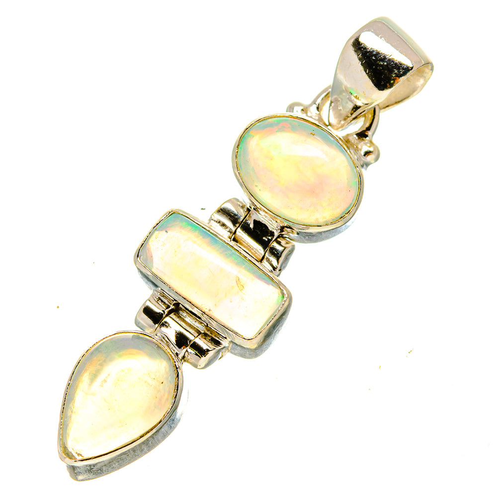 Ethiopian Opal Pendants handcrafted by Anasilvercos - PD757763