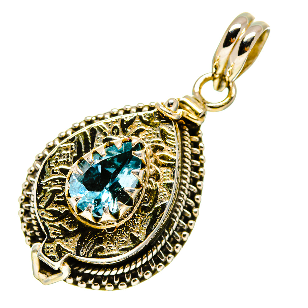 Blue Topaz Pendants handcrafted by Anasilvercos - PD757774