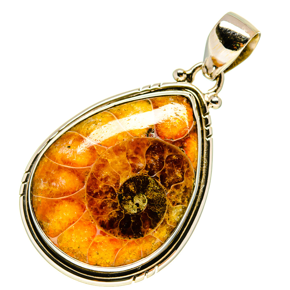 Ammonite Fossil Pendants handcrafted by Anasilvercos - PD757796