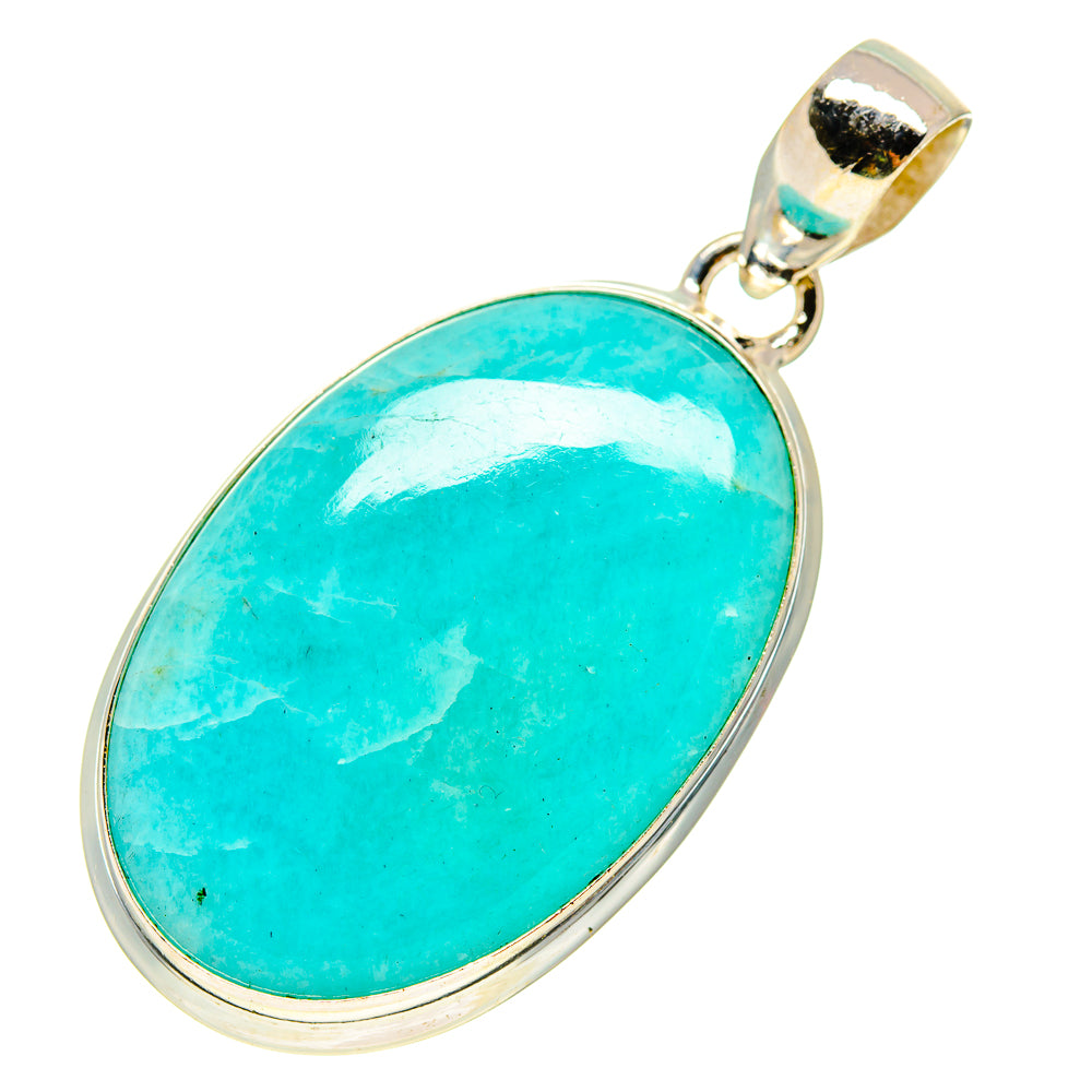 Peruvian Amazonite Pendants handcrafted by Anasilvercos - PD757798