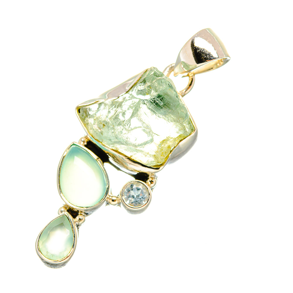 Aquamarine Pendants handcrafted by Anasilvercos - PD7578