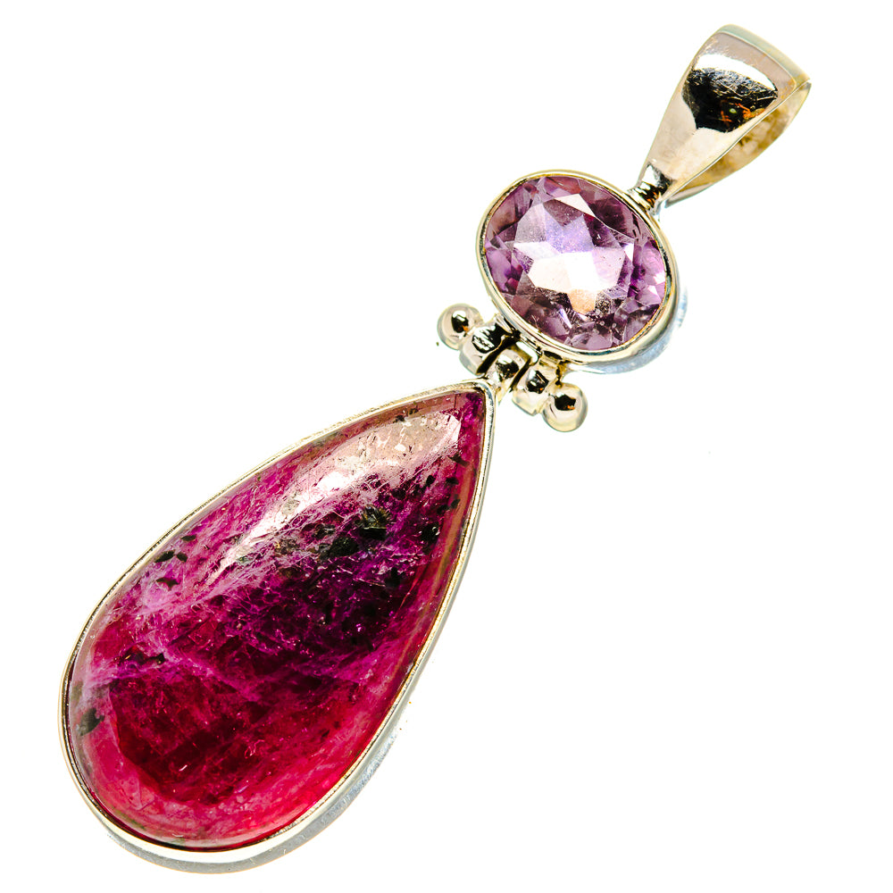 Ruby Zoisite, Amethyst Pendants handcrafted by Anasilvercos - PD757817