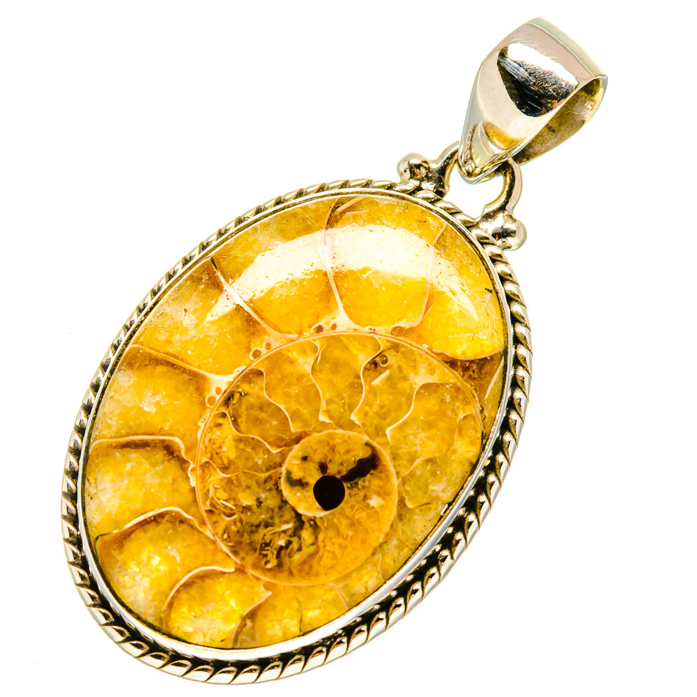 Ammonite Fossil Pendants handcrafted by Anasilvercos - PD757835
