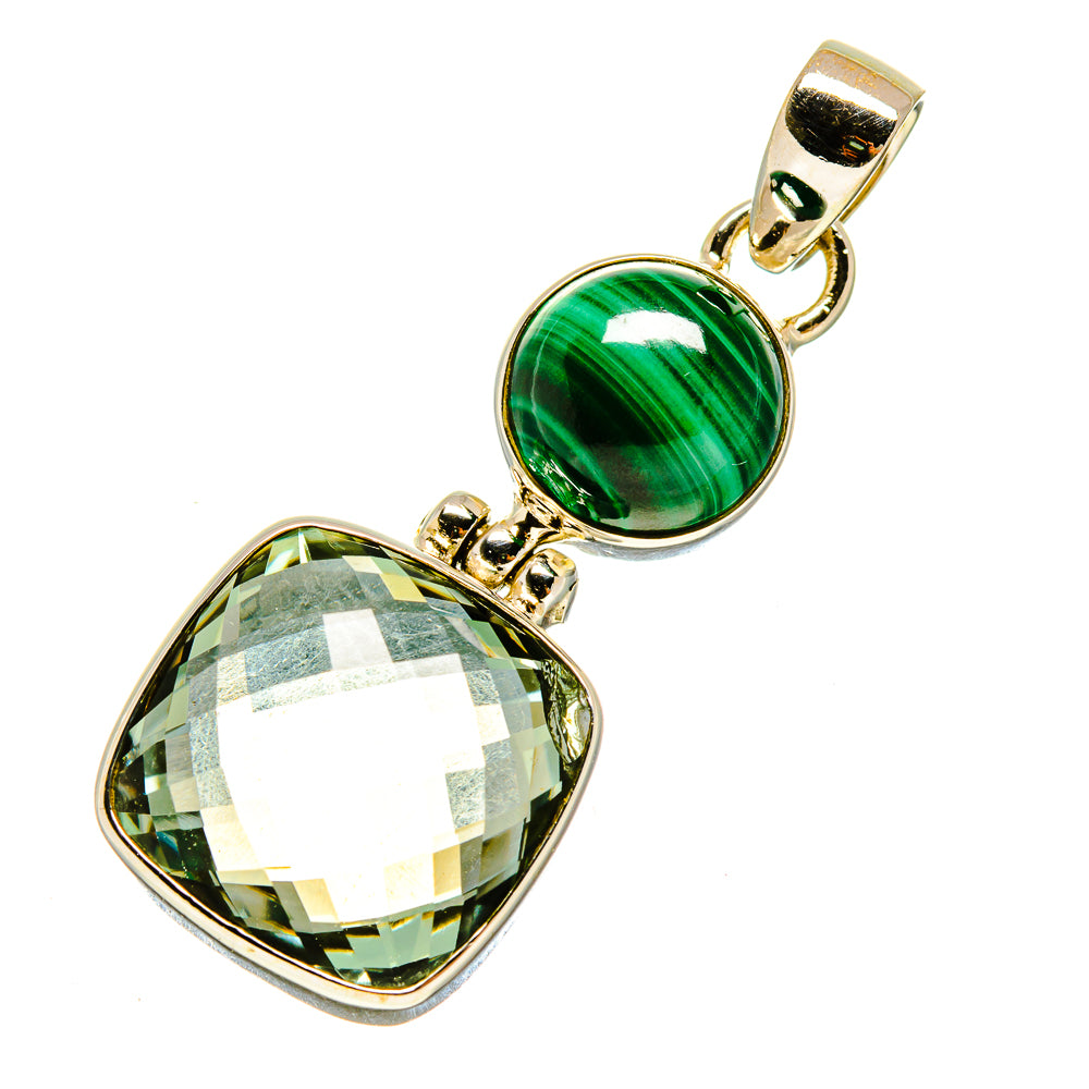 Green Amethyst Pendants handcrafted by Anasilvercos - PD757840