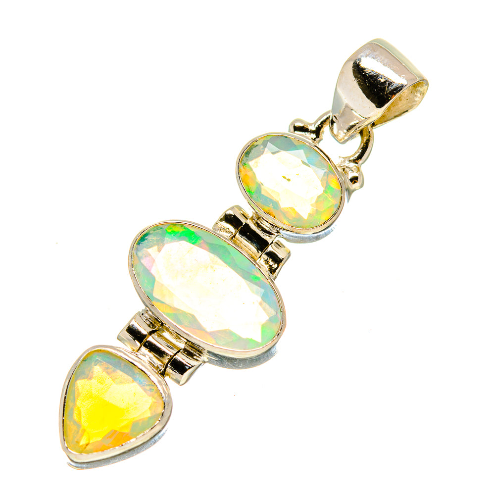 Ethiopian Opal Pendants handcrafted by Anasilvercos - PD757846