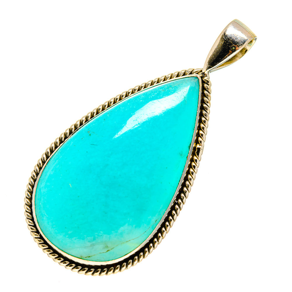 Peruvian Amazonite Pendants handcrafted by Anasilvercos - PD757855